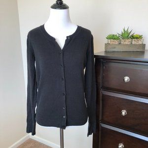 Black Button Down Cardigan